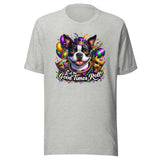 Mardi Gras Boston Terrier Unisex T-Shirt - Let The Good Times Roll!