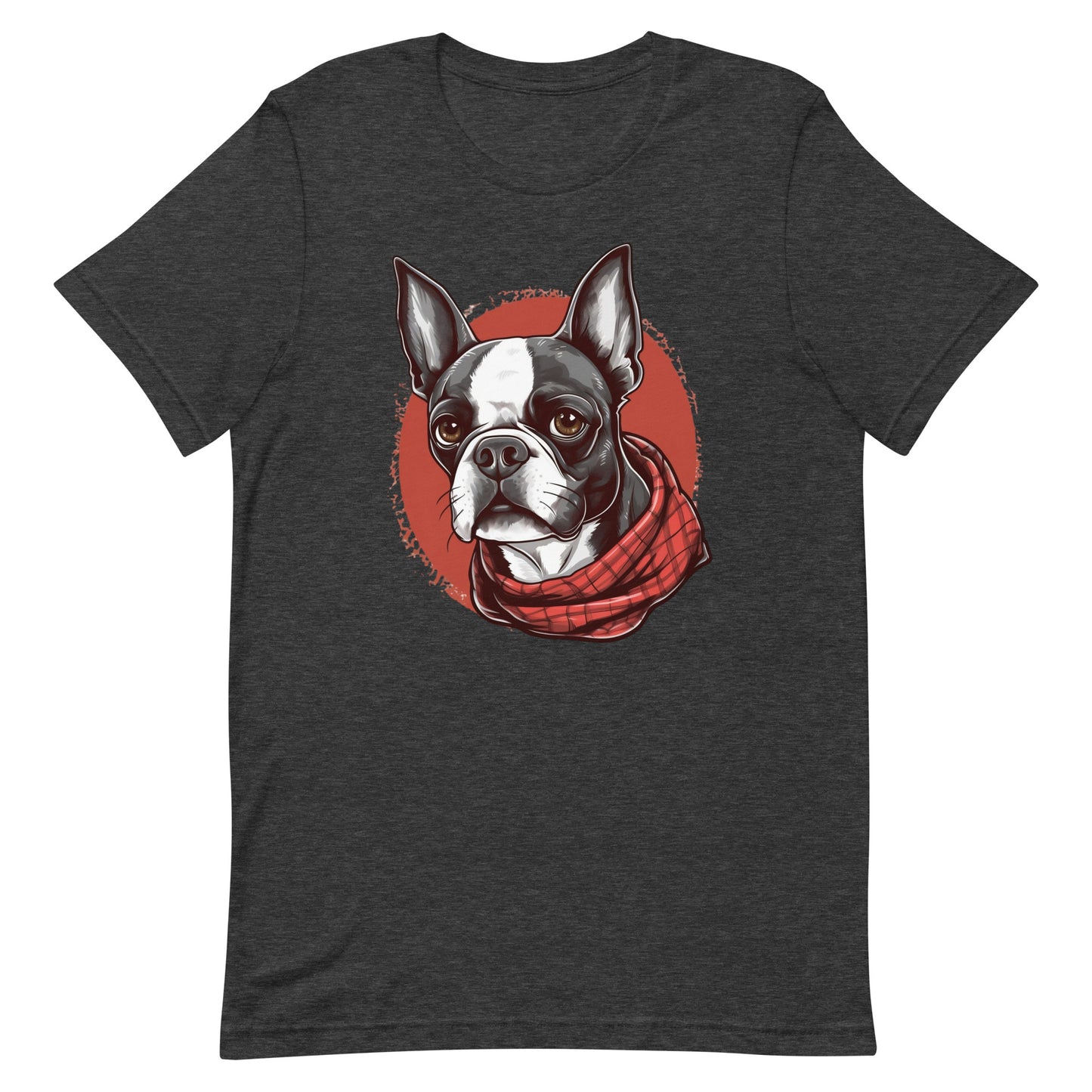 Boston Terrier Red Bandana T-Shirt