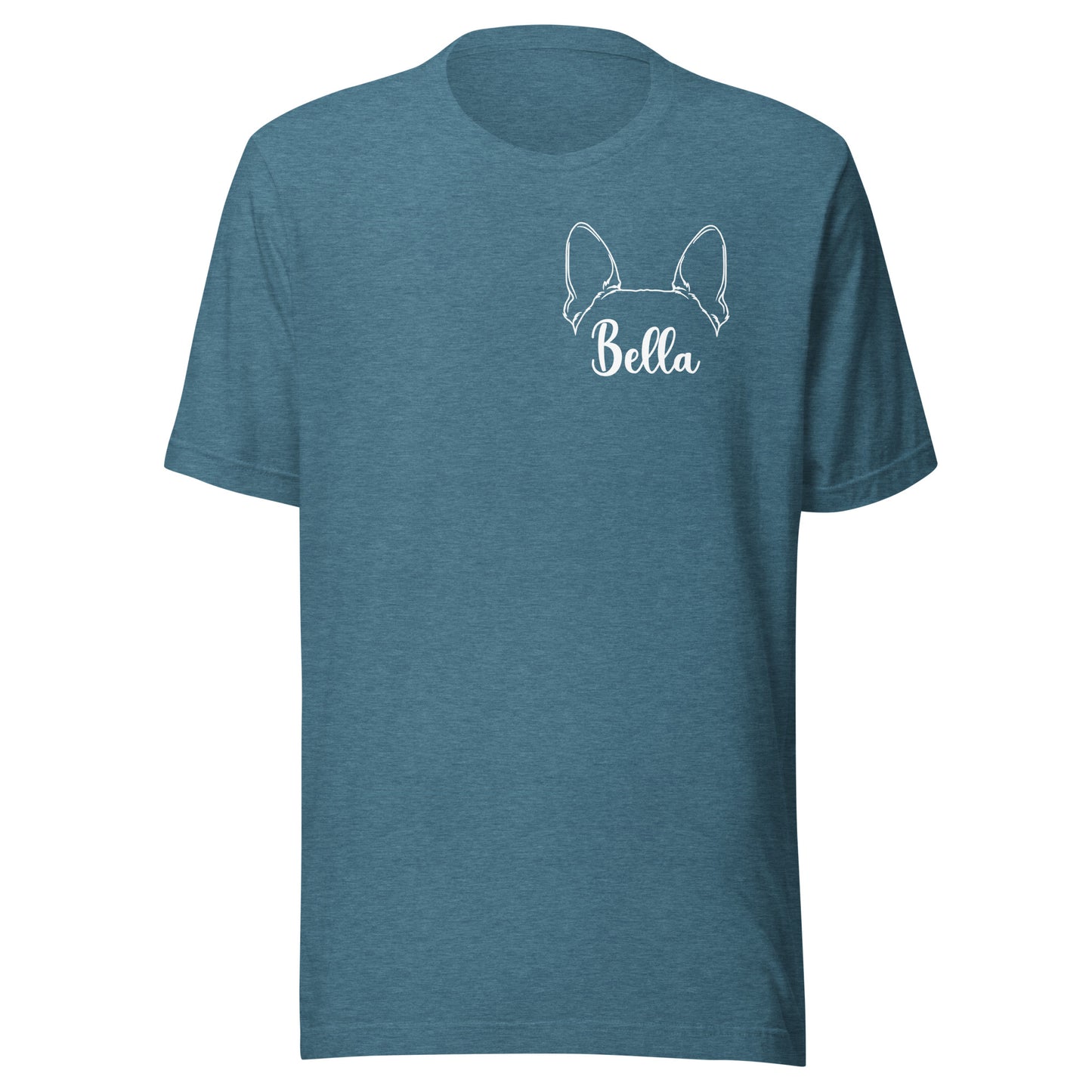 Ears With Boston Terrier Name - Custom Unisex T-Shirt