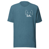 Ears With Boston Terrier Name - Custom Unisex T-Shirt