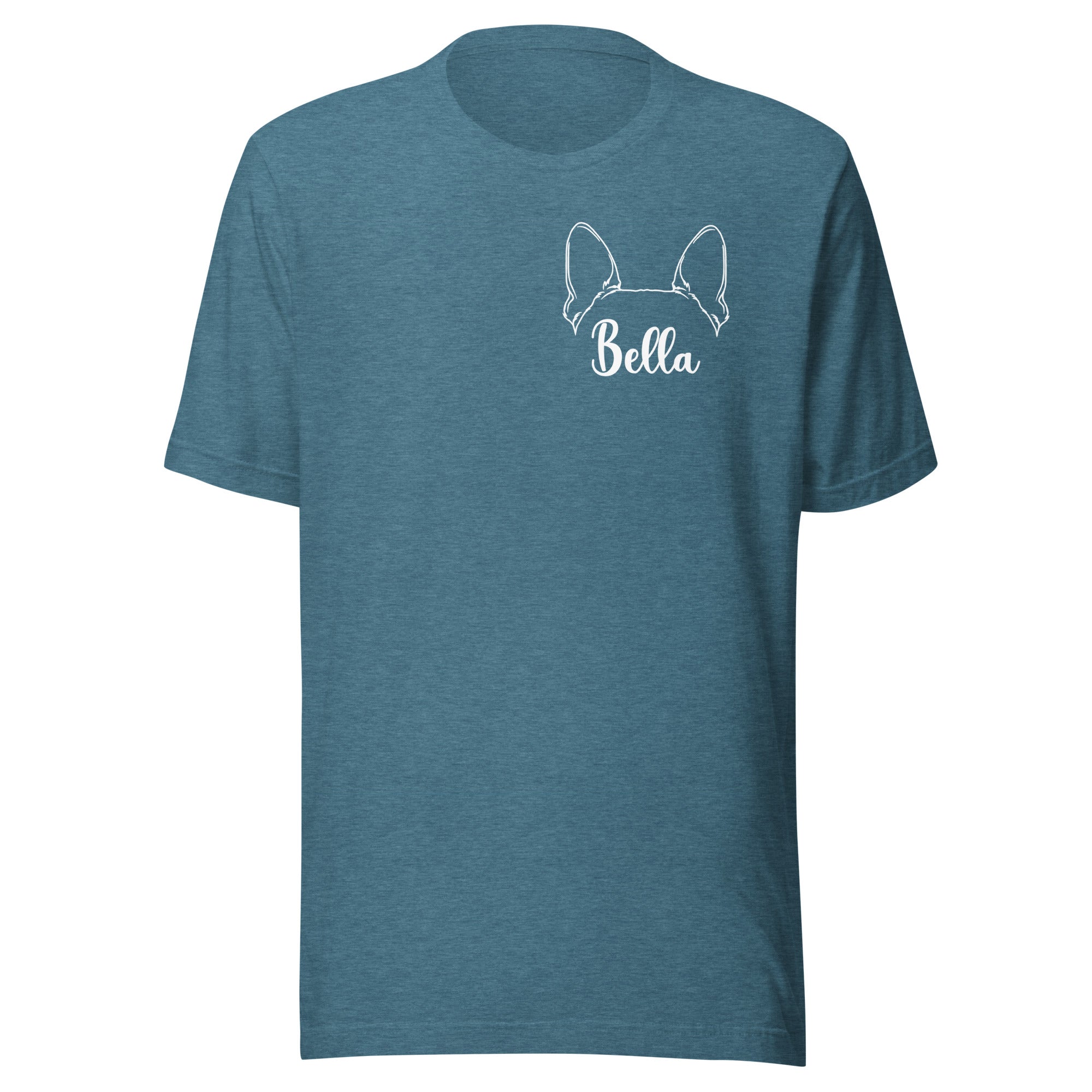 Ears With Boston Terrier Name - Custom Unisex T-Shirt