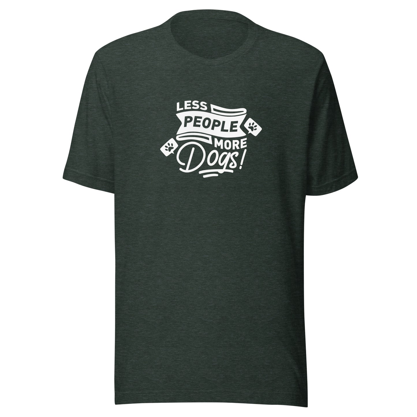 Less People More Dogs Unisex T-Shirt