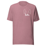 Ears With Boston Terrier Name - Custom Unisex T-Shirt