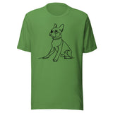 Line Drawn Boston Terrier Dog Unisex T-Shirt