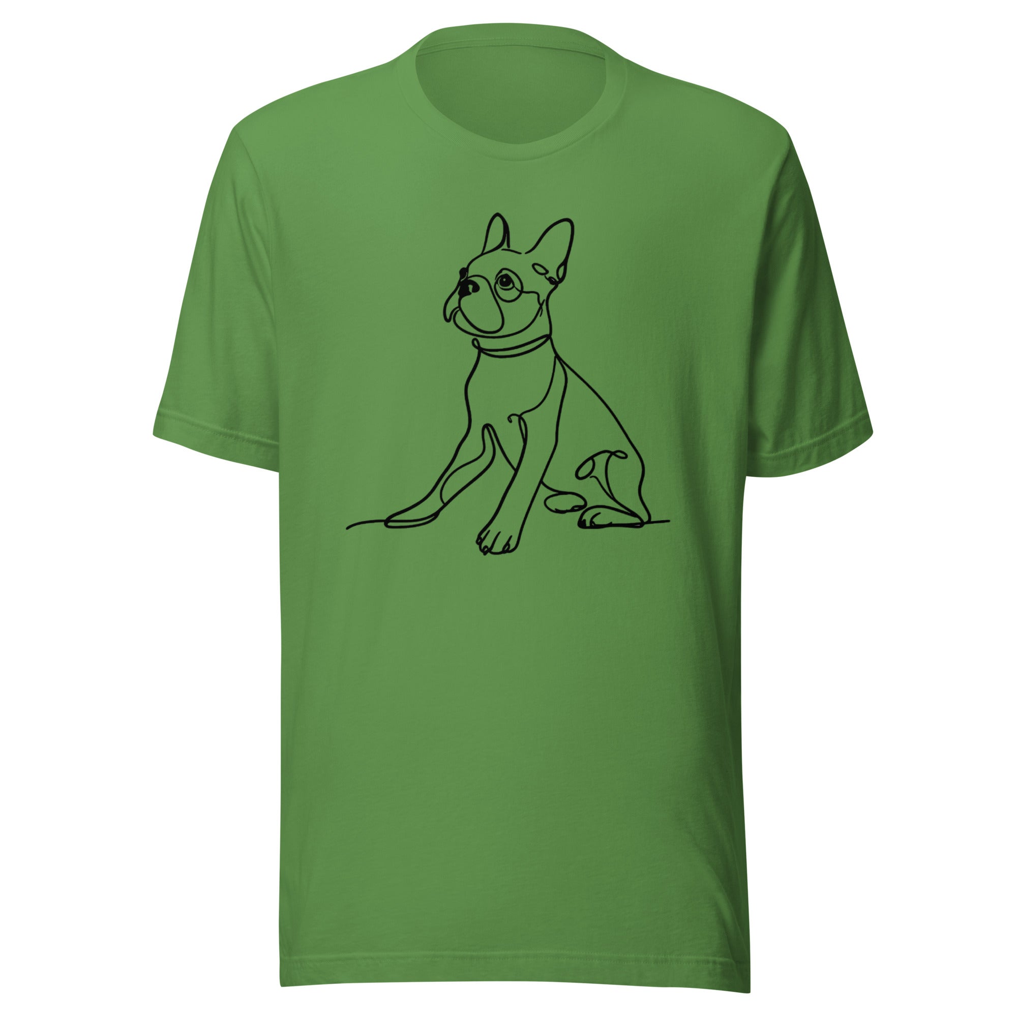 Line Drawn Boston Terrier Dog Unisex T-Shirt