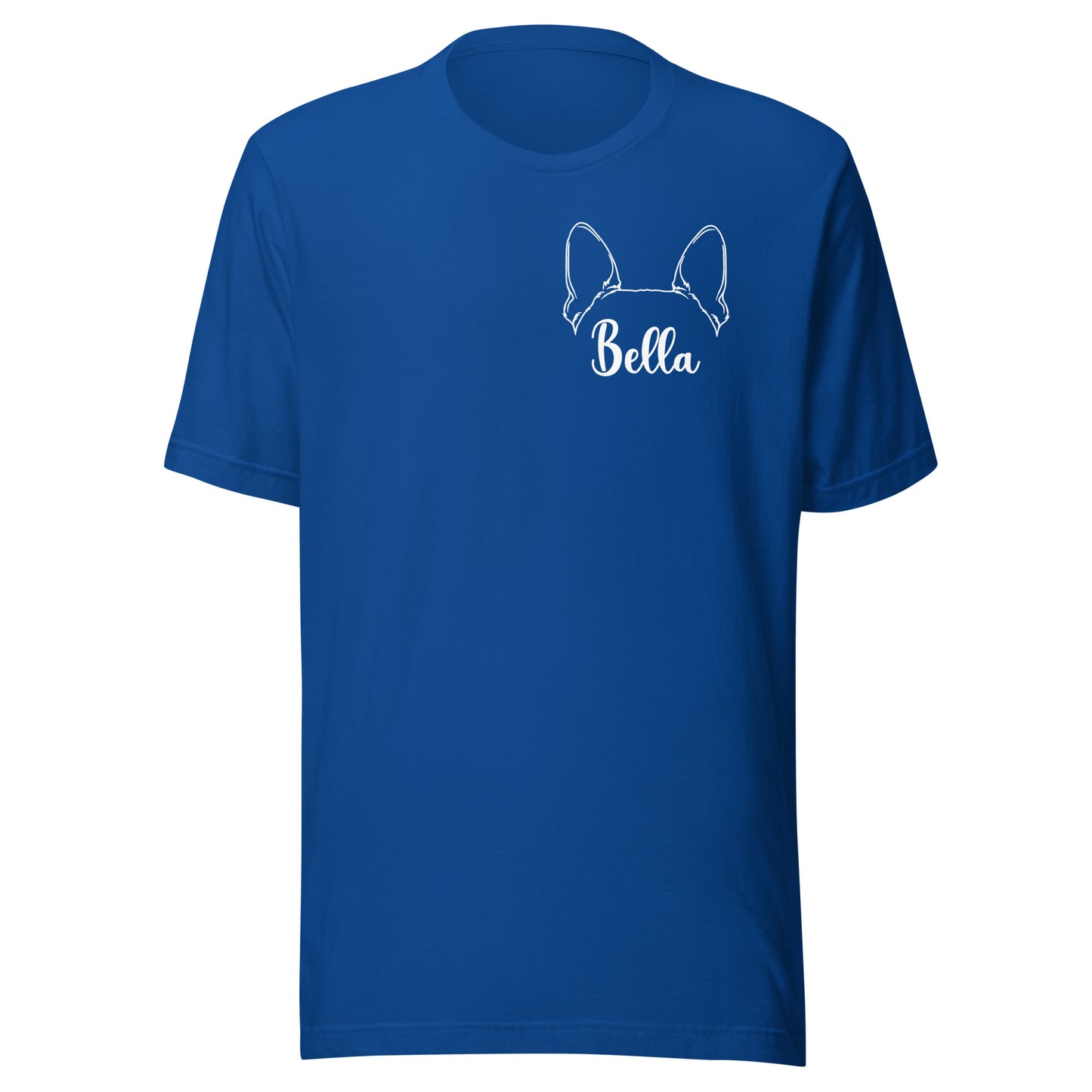 Ears With Boston Terrier Name - Custom Unisex T-Shirt