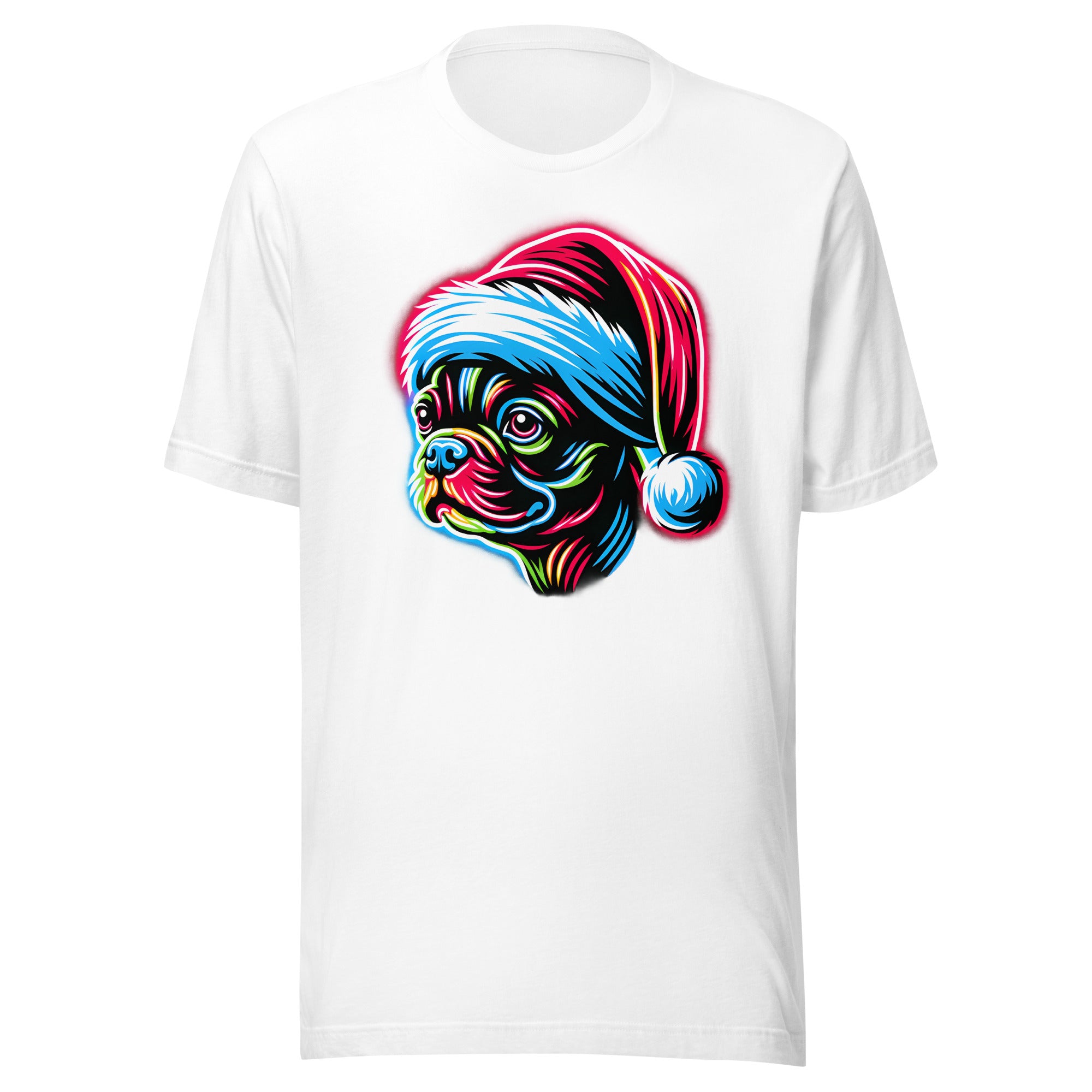Bright Boston Holiday - Santa Pup Style Unisex T-Shirt