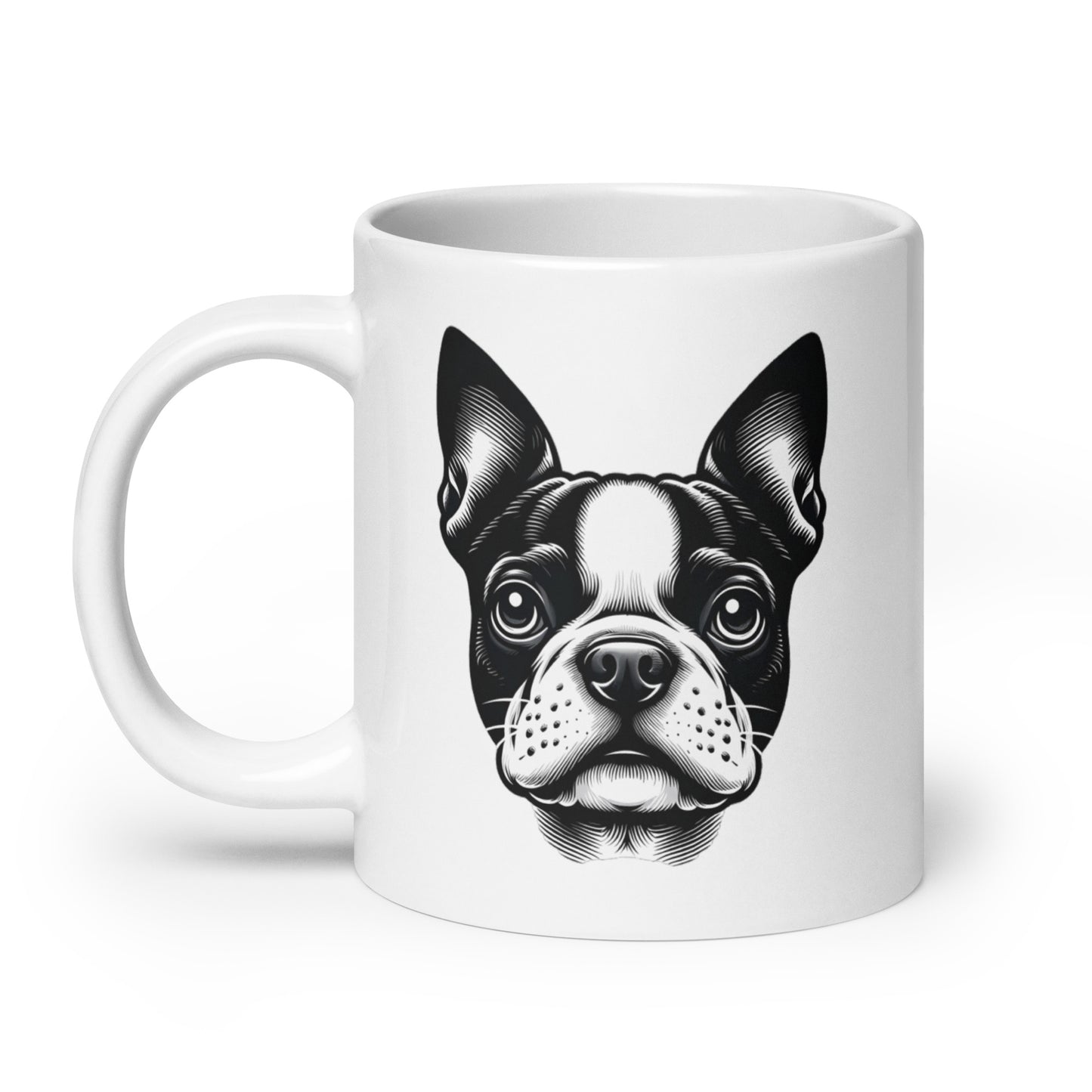 Once You Go Boston You Never Go Back White Glossy Mug