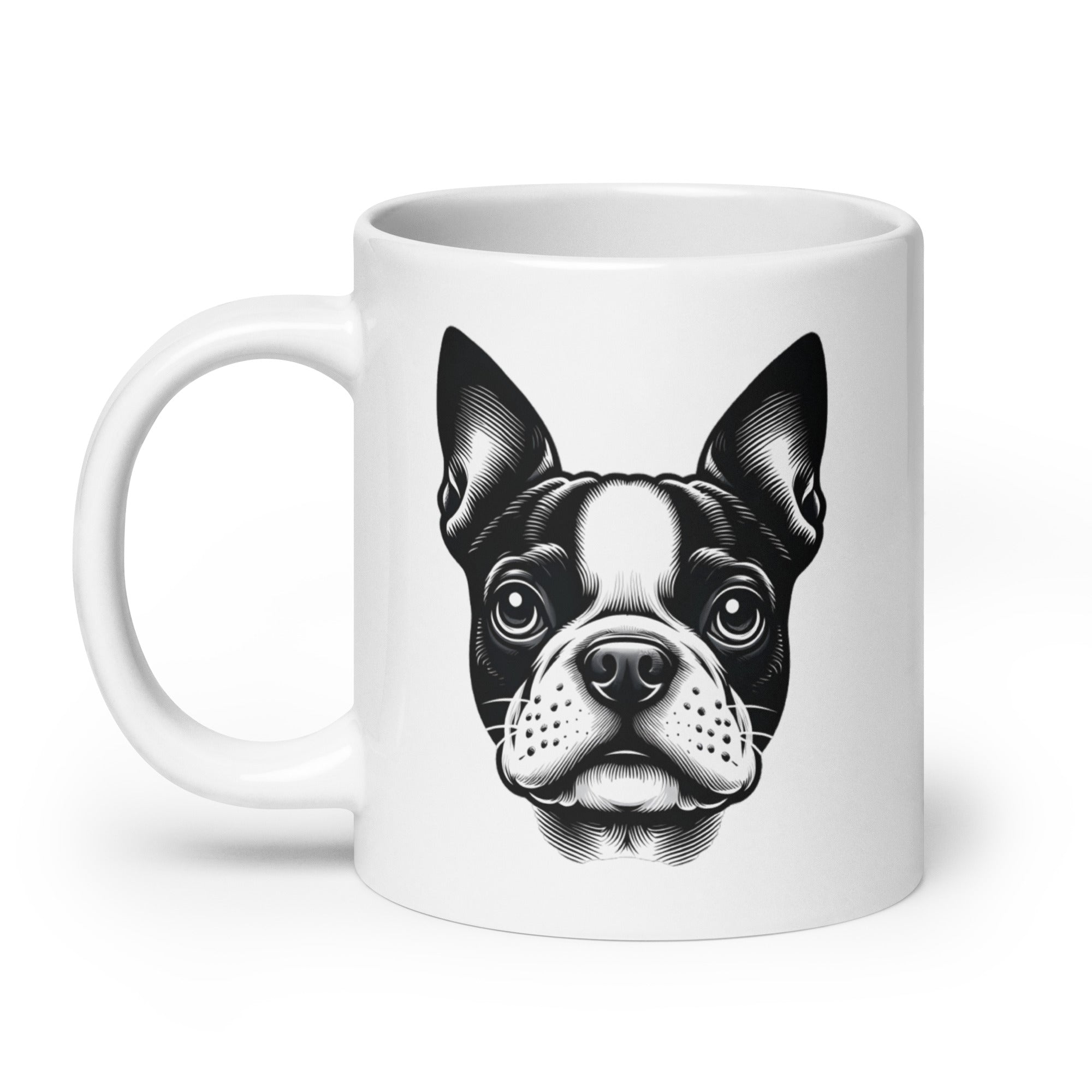 Once You Go Boston You Never Go Back White Glossy Mug