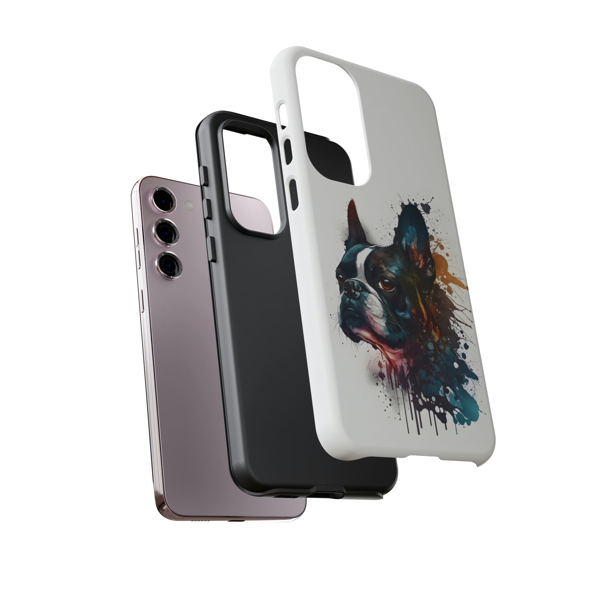 Boston Terrier Art on Samsung Tough Cases