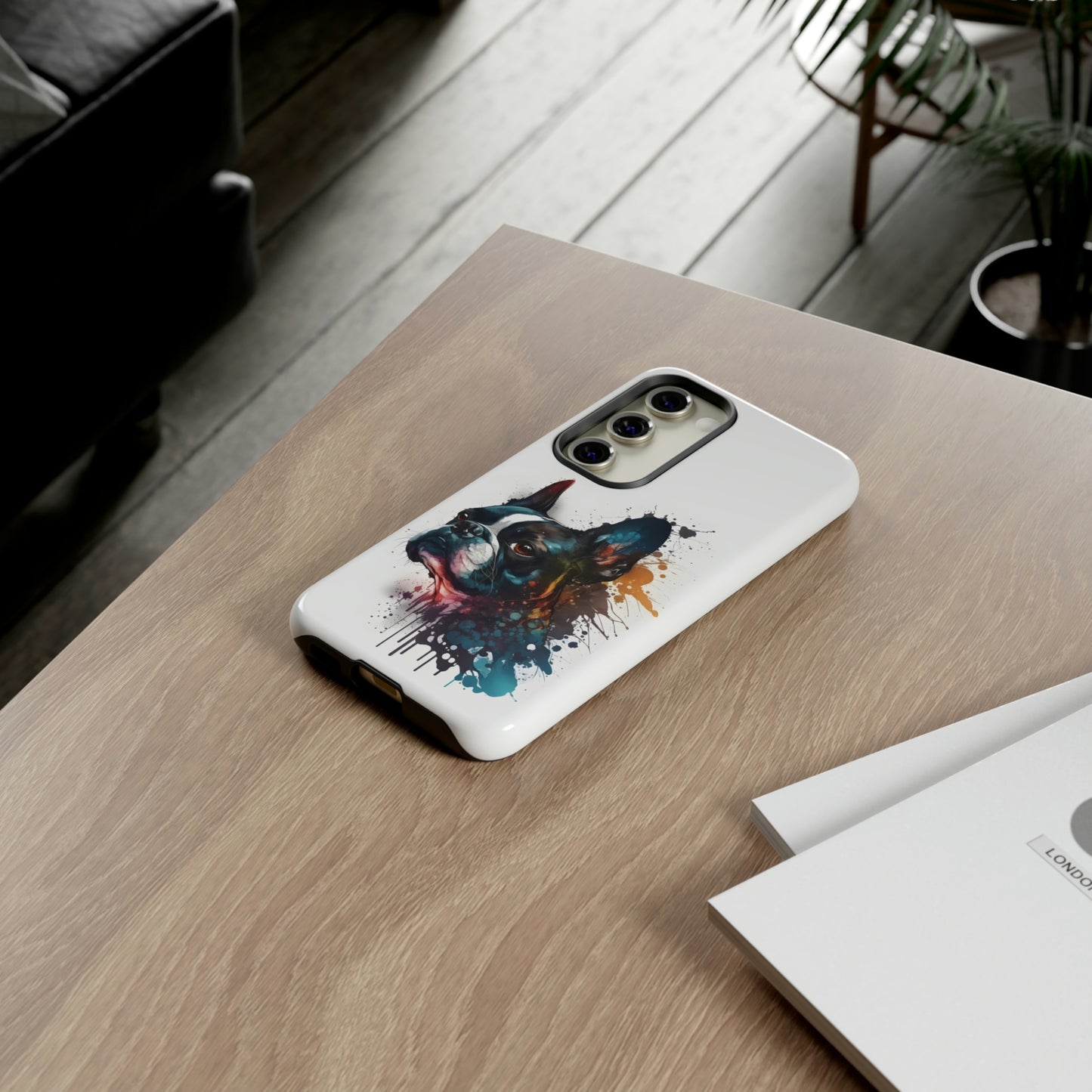 Boston Terrier Art on Samsung Tough Cases