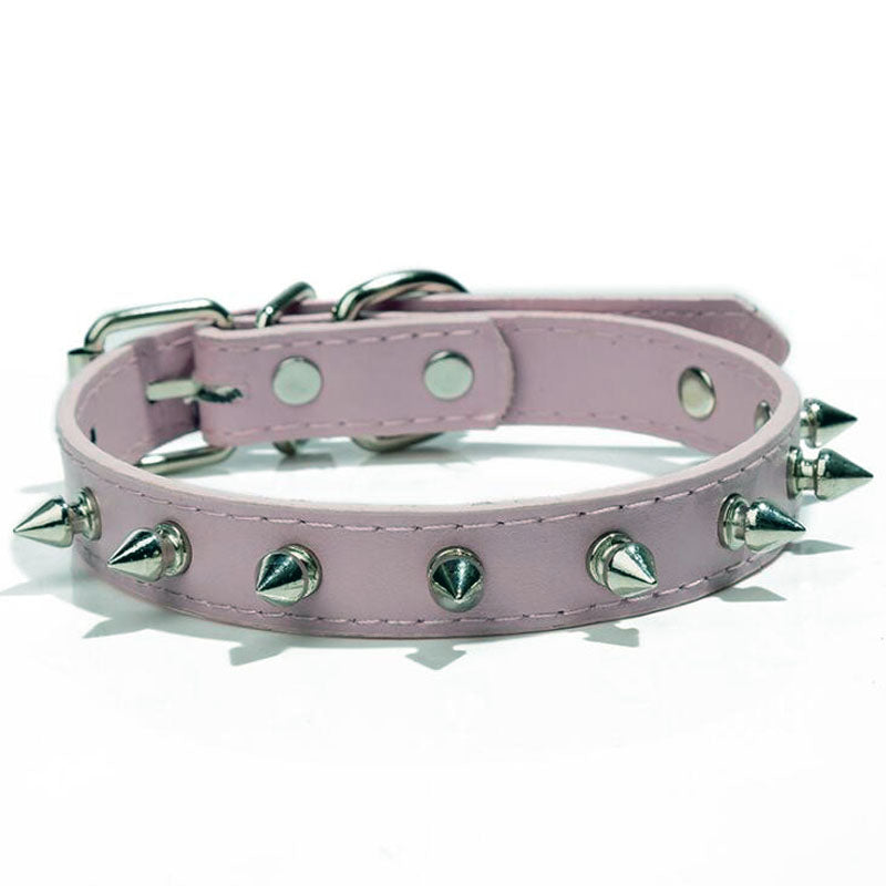 Spiked Studded PU Leather Dog Collar
