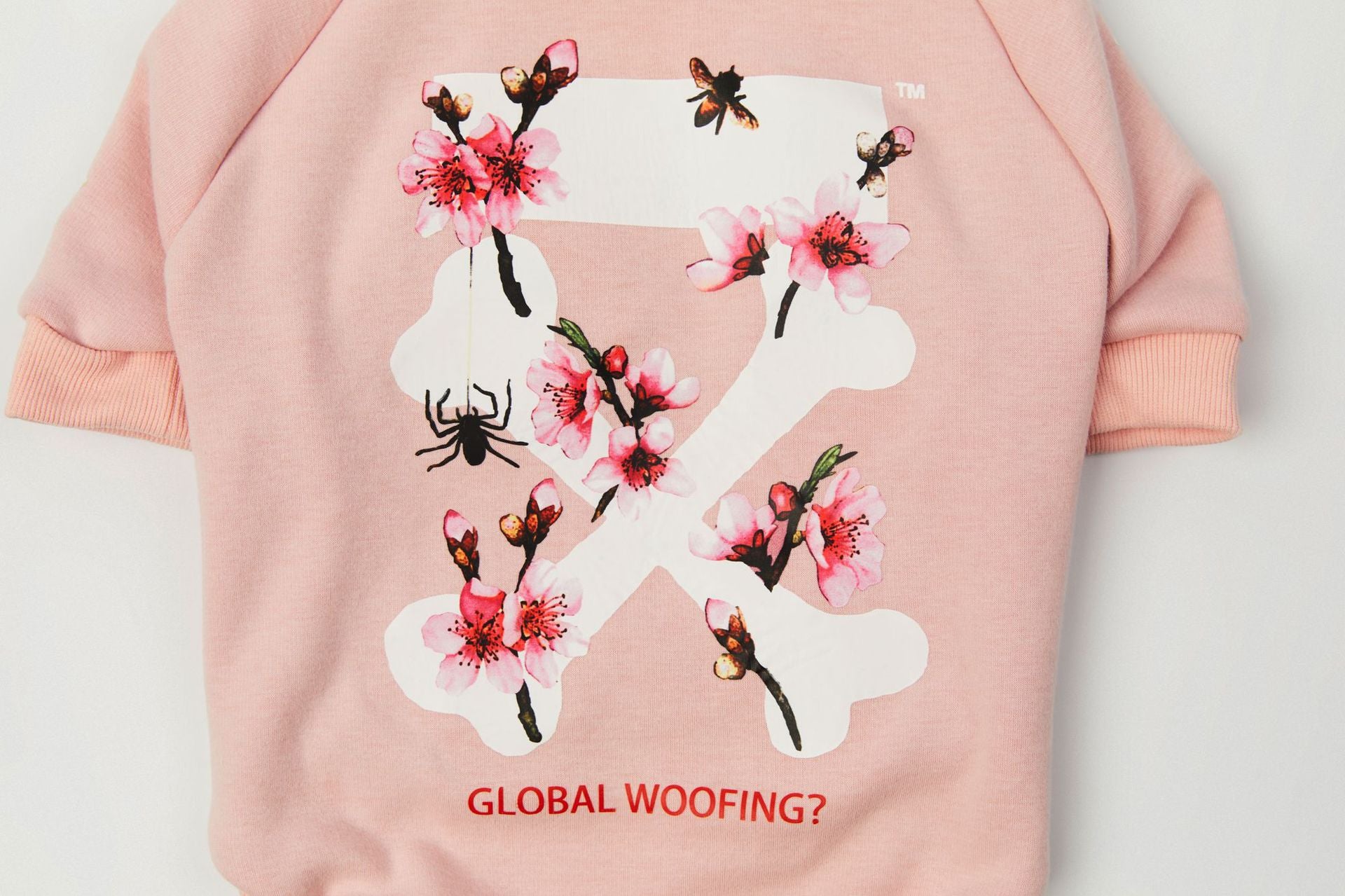 Woof Dog Hoodie - Sakura Pink