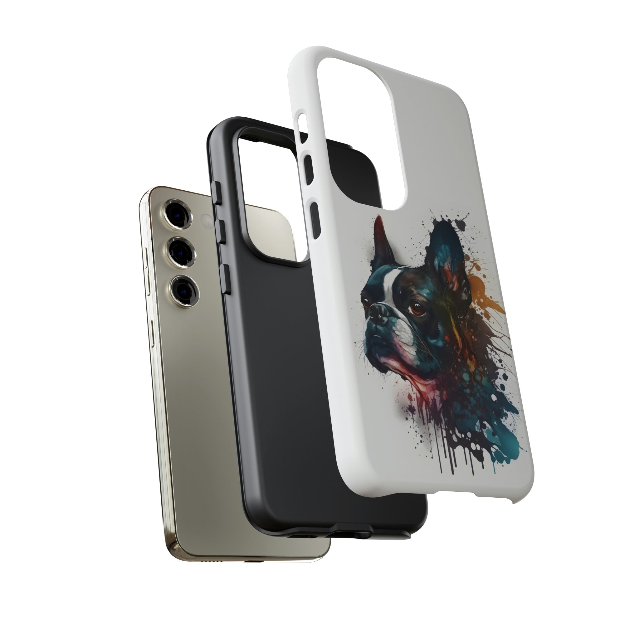 Boston Terrier Art on Samsung Tough Cases