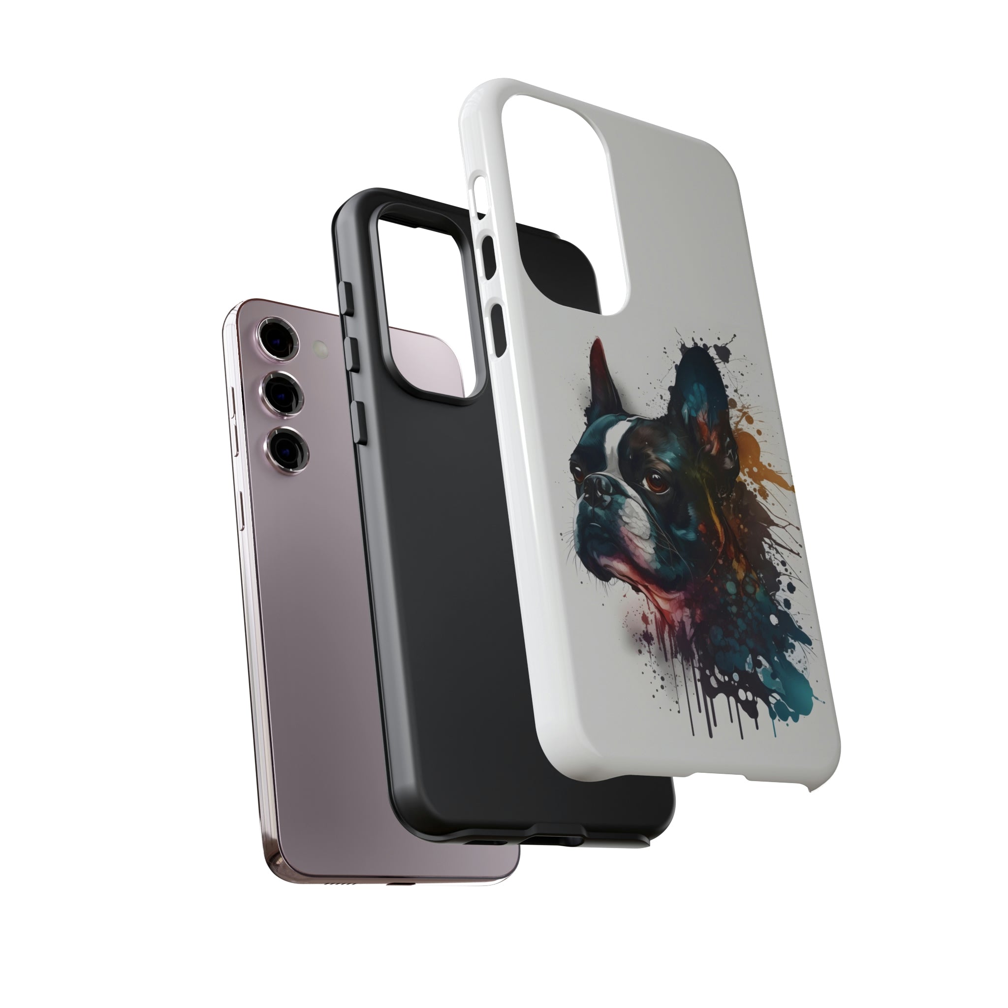 Boston Terrier Art on Samsung Tough Cases