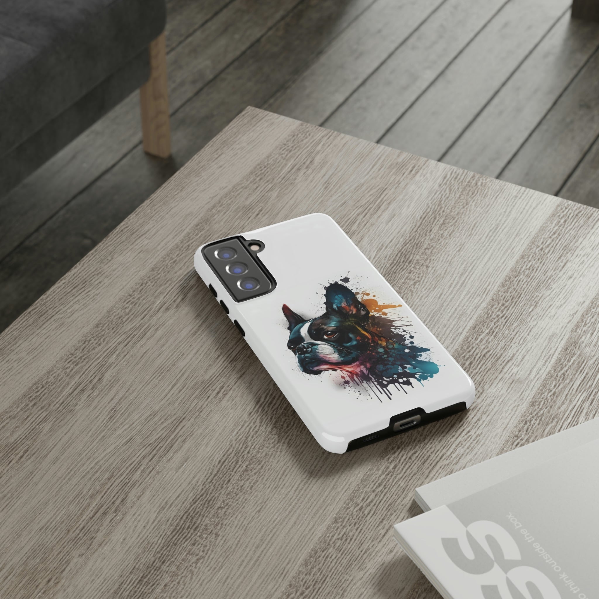 Boston Terrier Art on Samsung Tough Cases