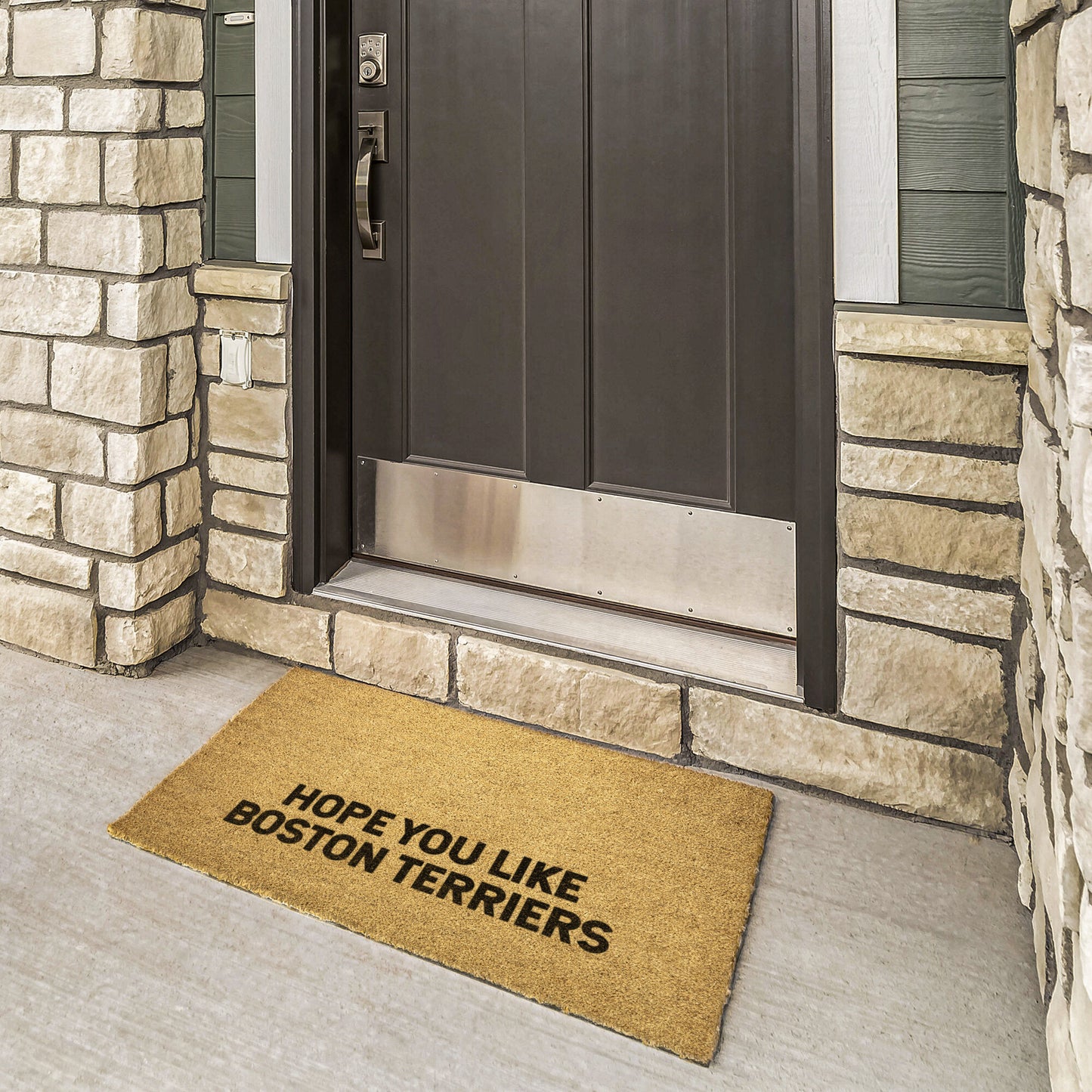 Hope You Like Boston Terriers Outdoor Mat