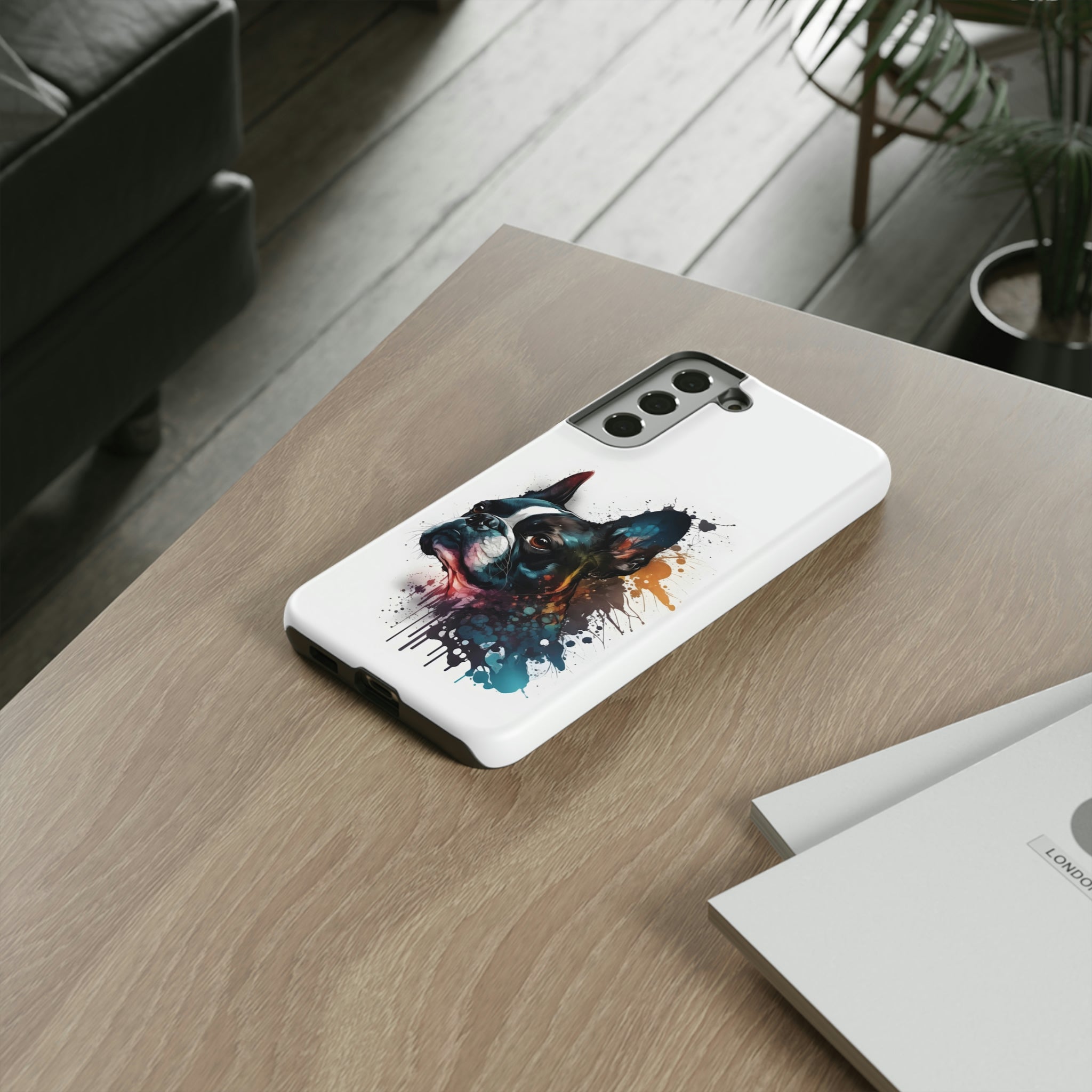 Boston Terrier Art on Samsung Tough Cases
