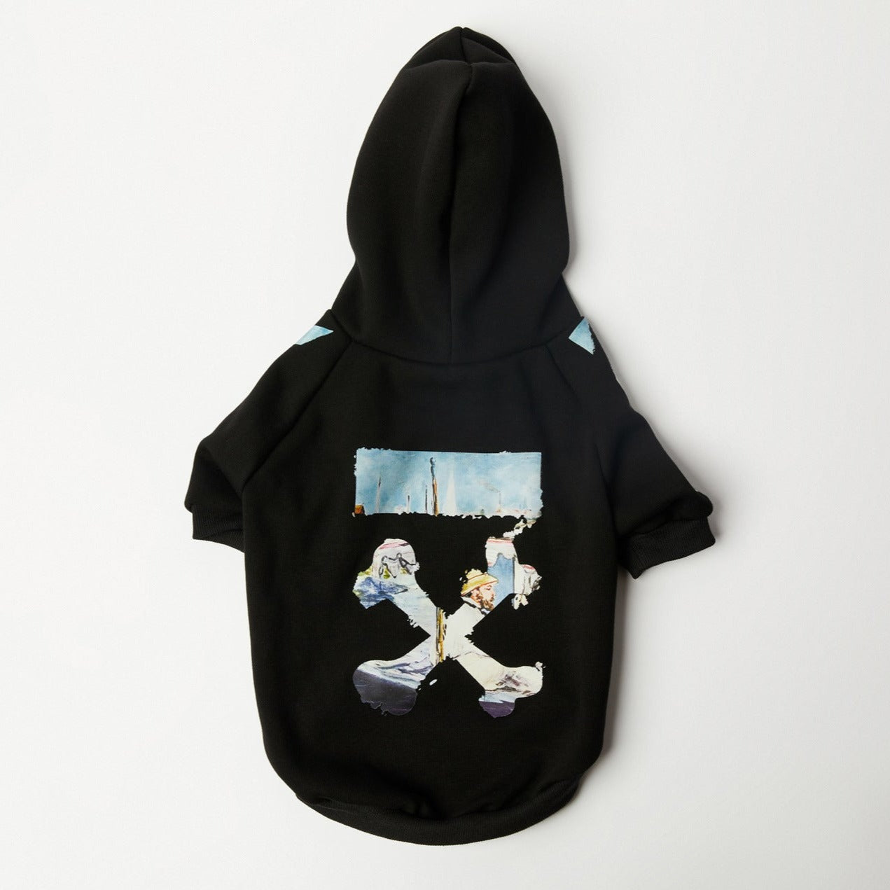 Woof Dog Hoodie - Oil Painting