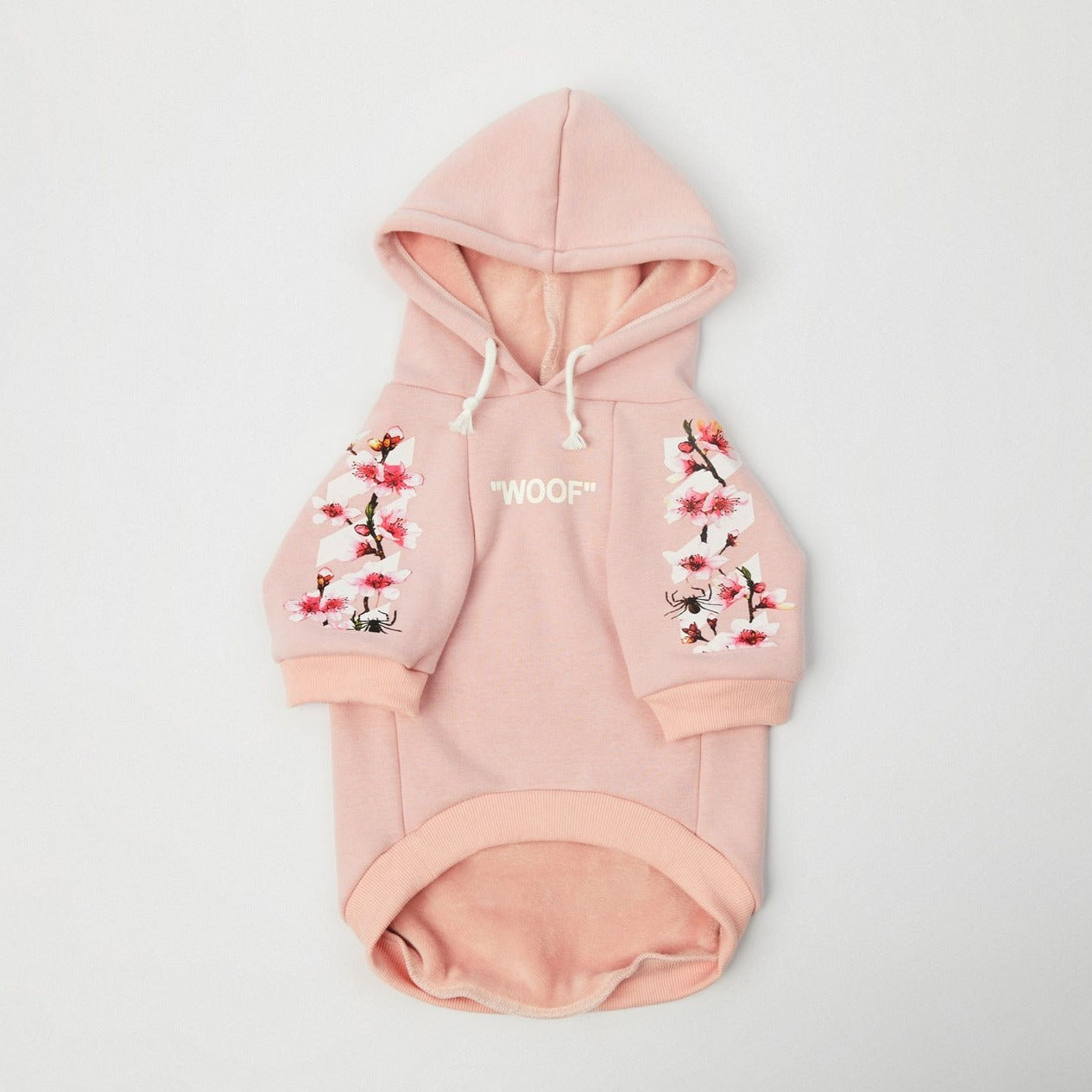 Woof Dog Hoodie - Sakura Pink