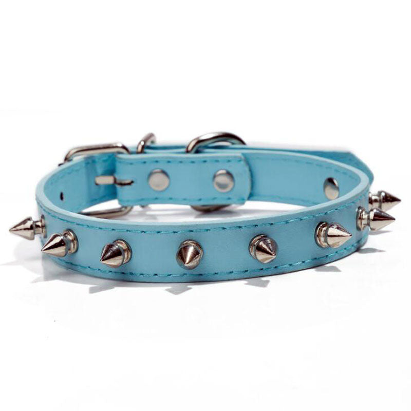 Spiked Studded PU Leather Dog Collar