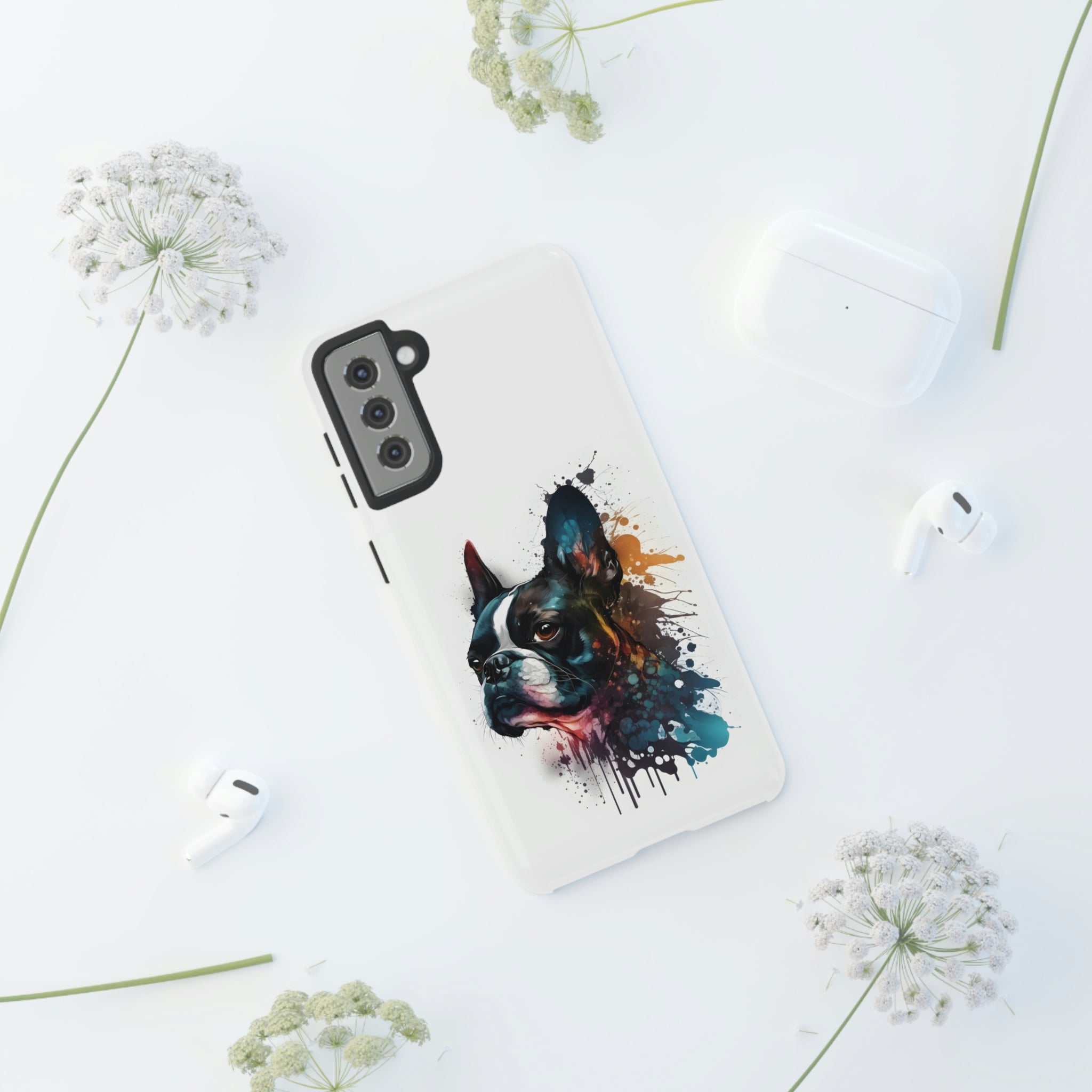 Boston Terrier Art on Samsung Tough Cases