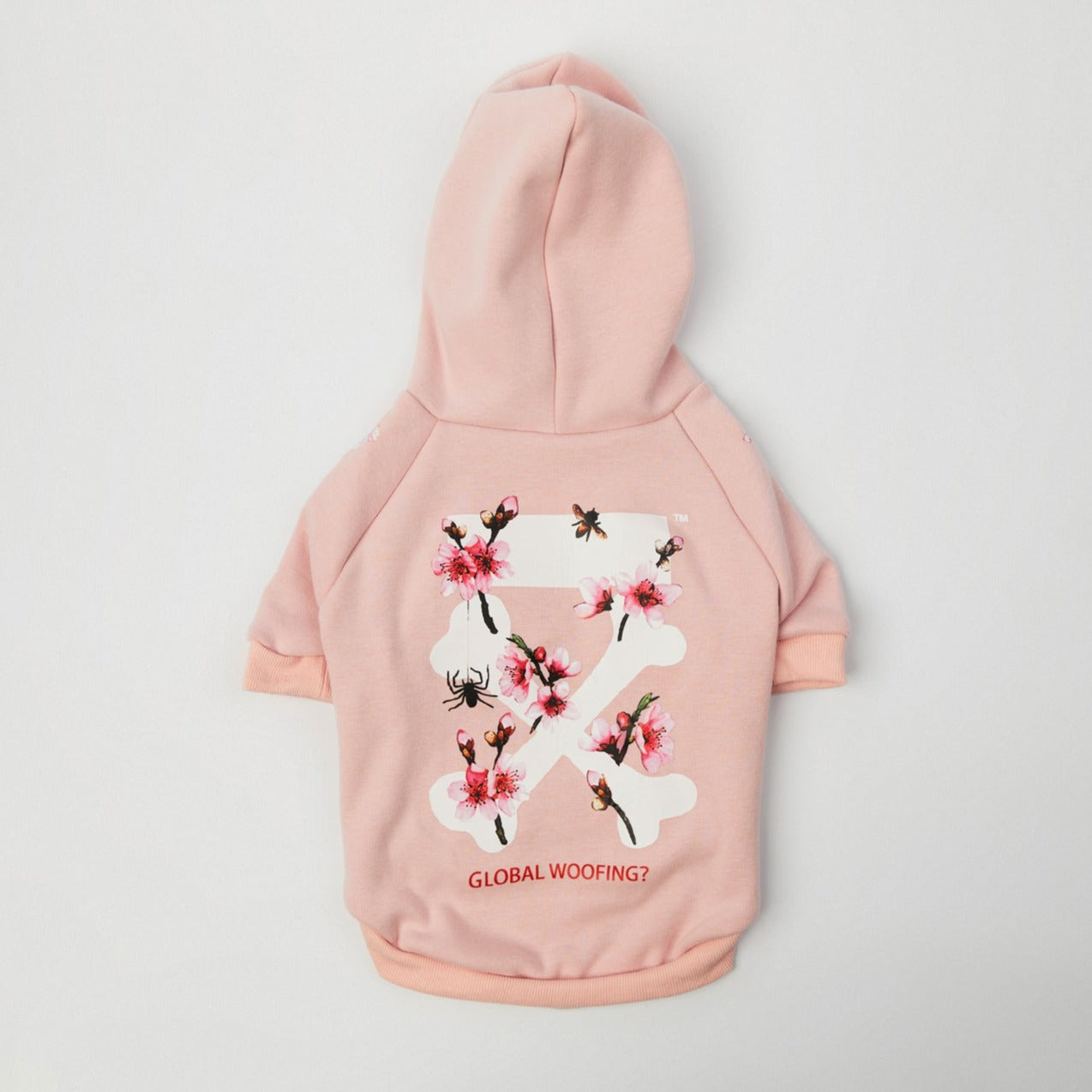 Woof Dog Hoodie - Sakura Pink