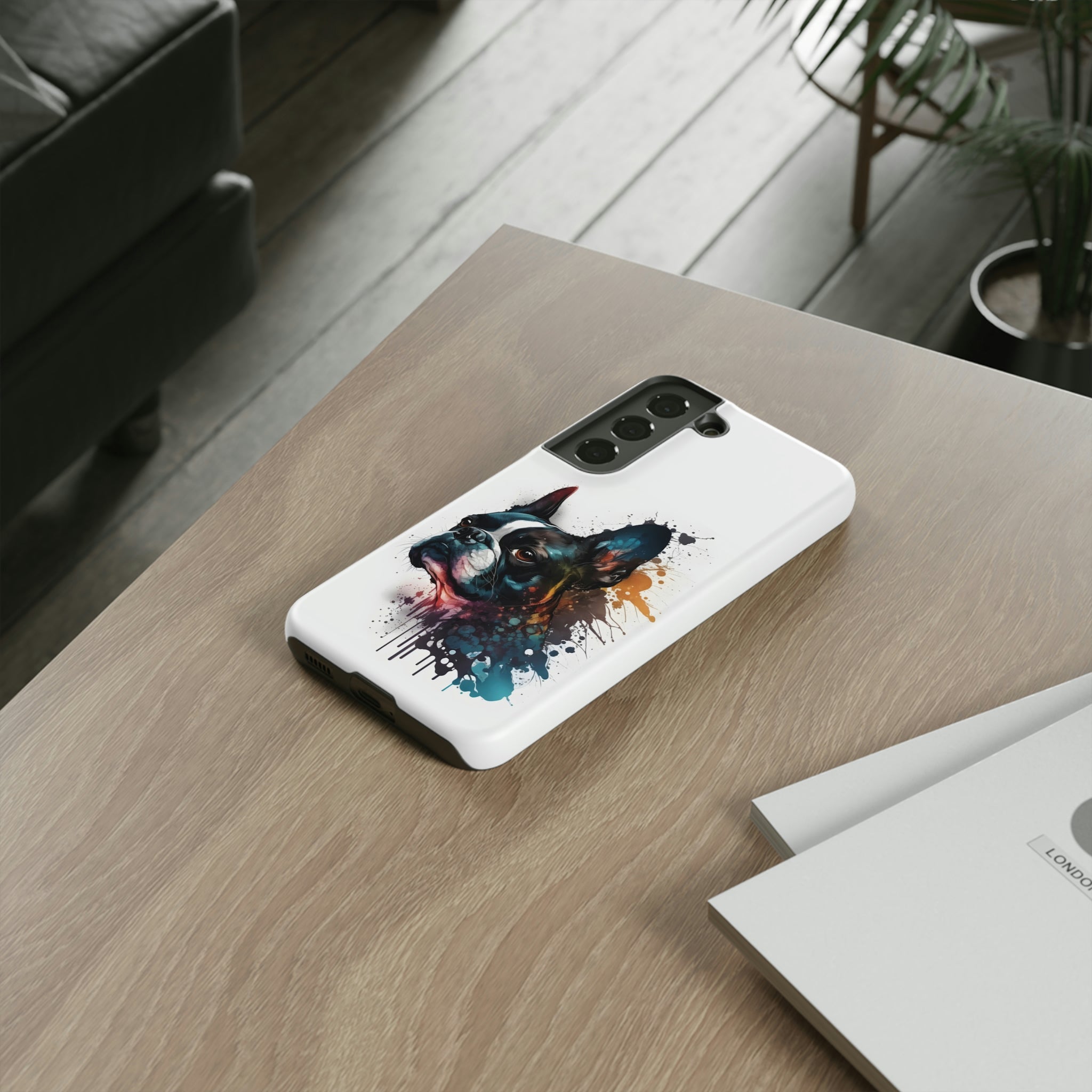 Boston Terrier Art on Samsung Tough Cases