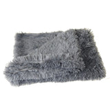 Fluffy Dog Blanket - Dark Gray