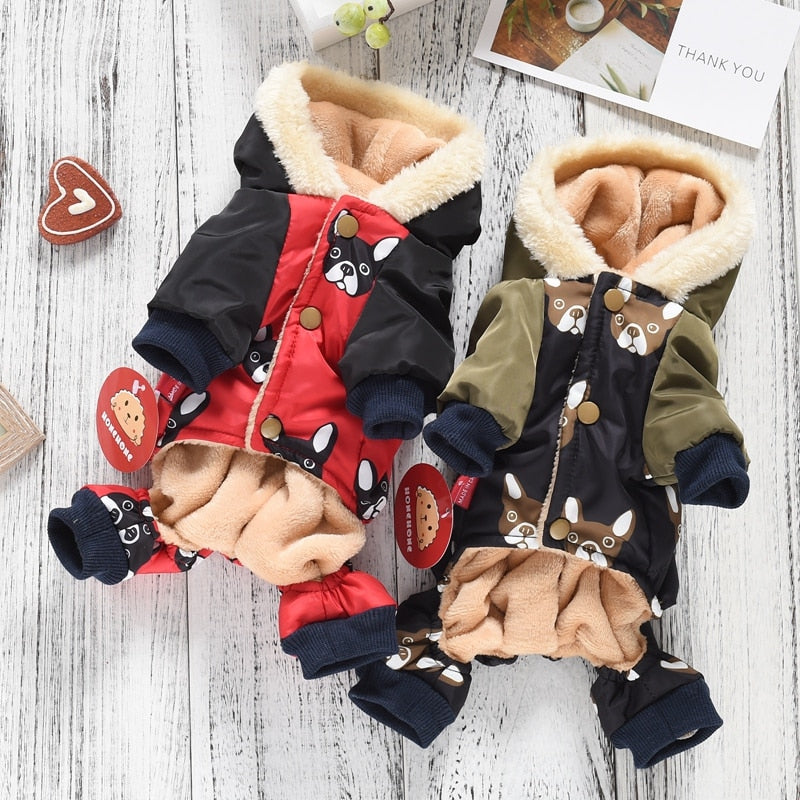 Warm Snowsuit For Dogs - Boston Terrier World
