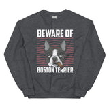 Beware Of Boston Terrier Unisex Sweatshirt