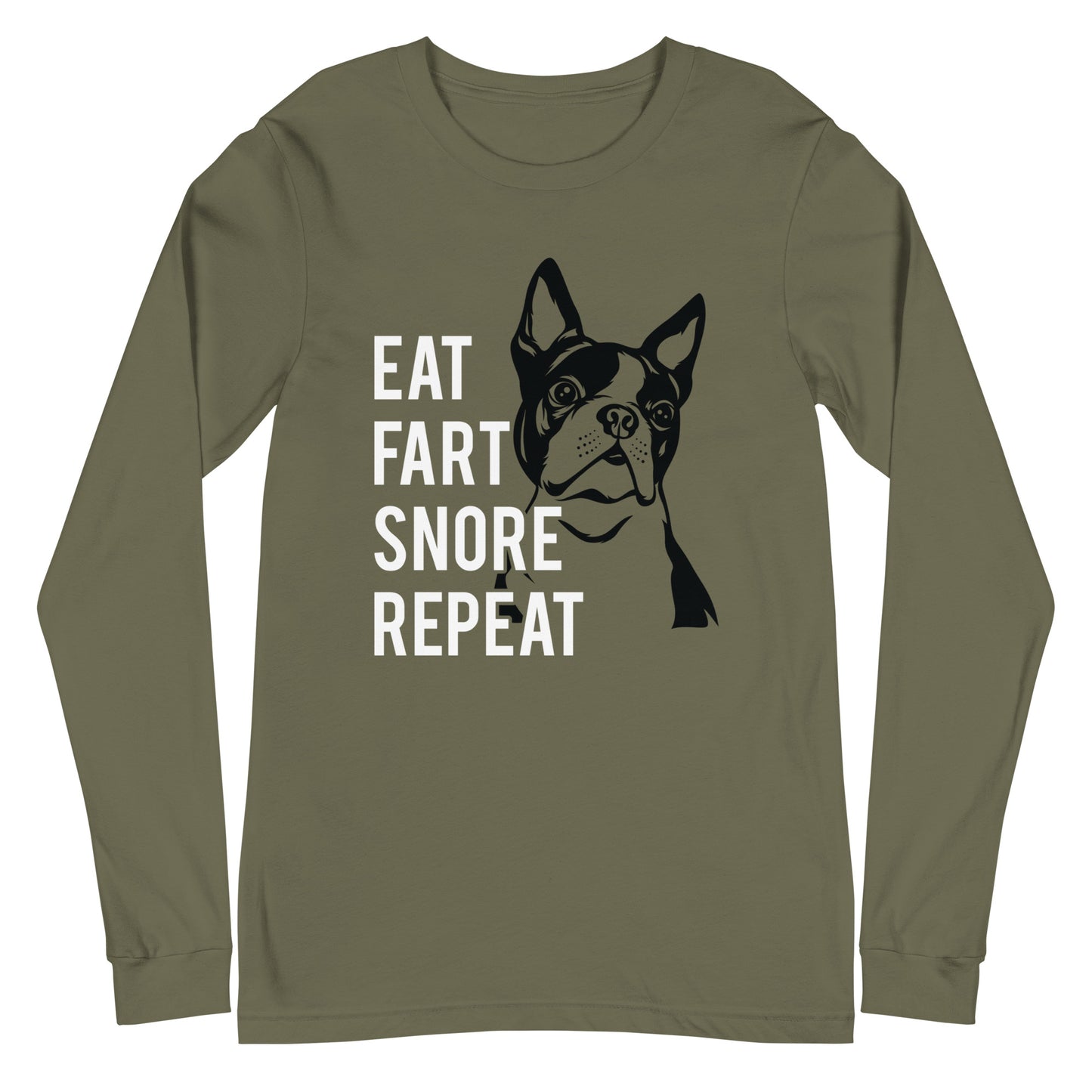 Eat Fart Snore Repeat Long Sleeve Tee