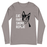 Eat Fart Snore Repeat Long Sleeve Tee