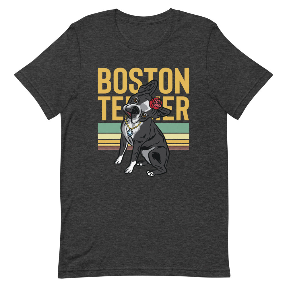 boston terrier dad t shirt