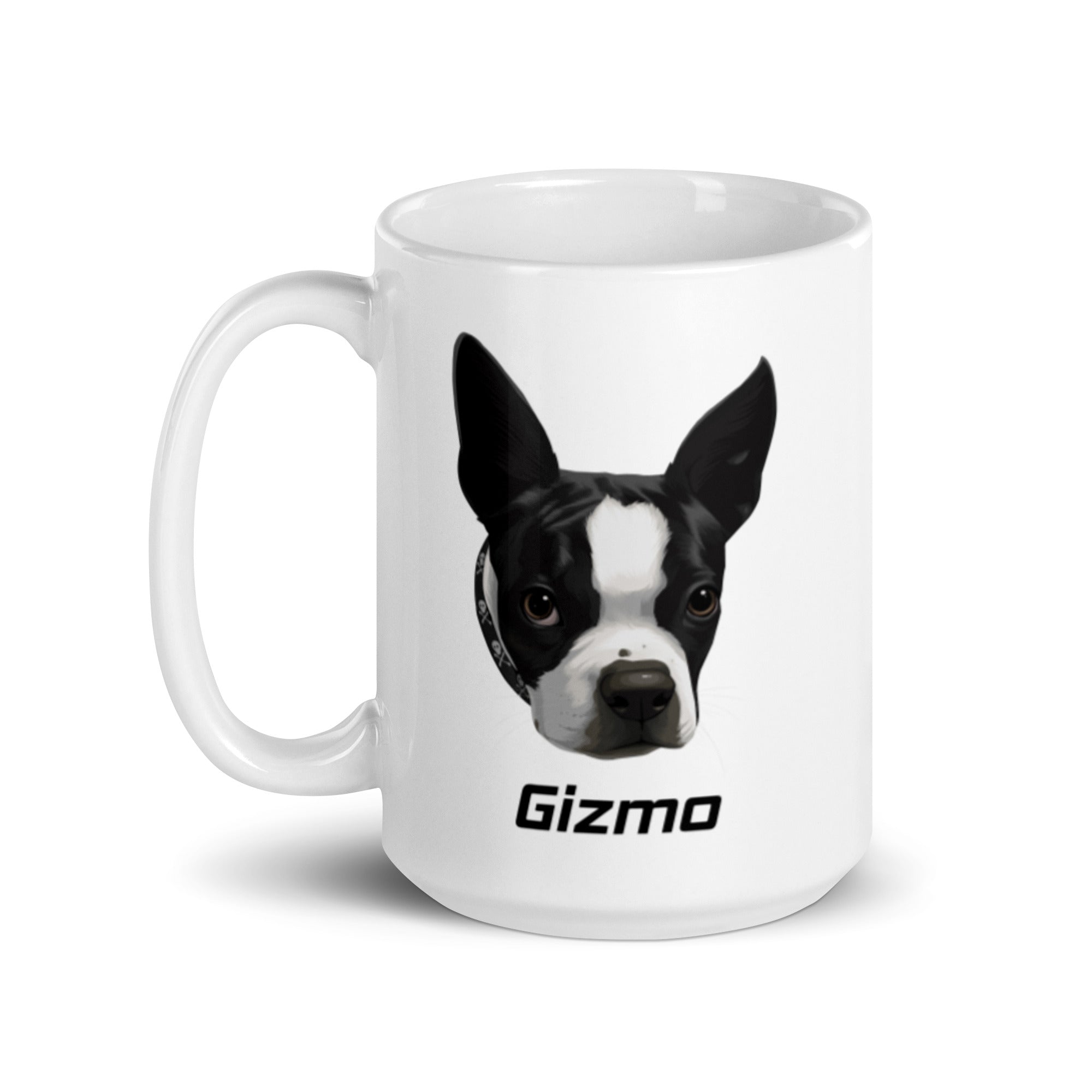 Custom Mug Boston Terrier Dog Portraits