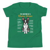 The Anatomy Of A Boston Terrier Youth T-Shirt