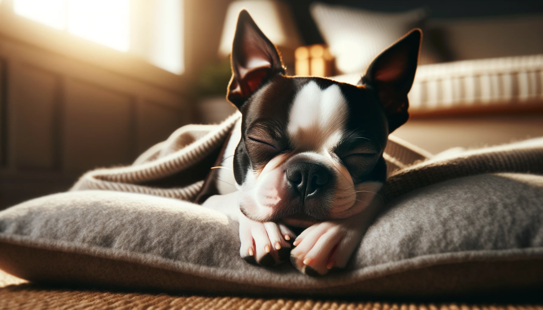 Boston Terrier Sleeping Positions : What Do They Mean?