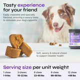 Dog UTI Treatment Duck Flavor Bladder Control Cranberry Chews Supplement For Urinary Tract Bladder & Kidney Health