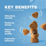 Hemp Calming Chews For Dogs Anxiety Relief Calming Treats With Melatonin Chamomile Extract Valerian Root