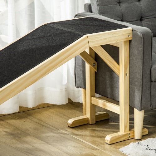 Pet Ramp For Dog With Non-slip Carpet And Top Platform