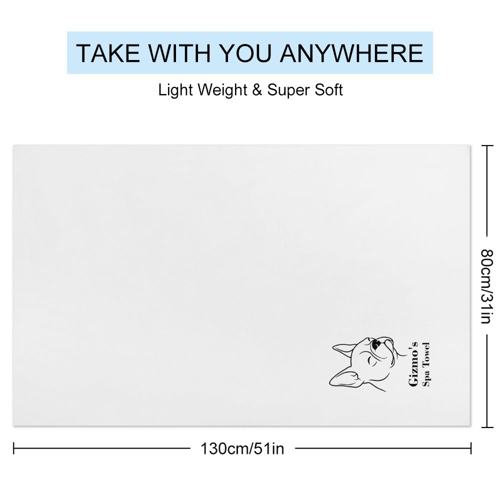 Custom Dog Spa Towel - Soft Premium Terry
