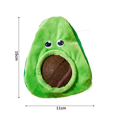 Dog Toy Dig Out Tennis Ball Loud Paper Sound Avocado Watermelon Banana