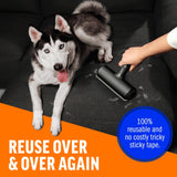 Pet Hair Remover With Reusable Sticky Applicator - Dog Hair Remover For Furniture, Sofas, Carpets, Clothing And Bedding