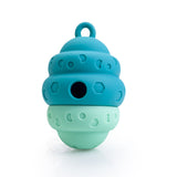 Beehive Honeycomb Slow Feeder Dog Toy . Blue And Green