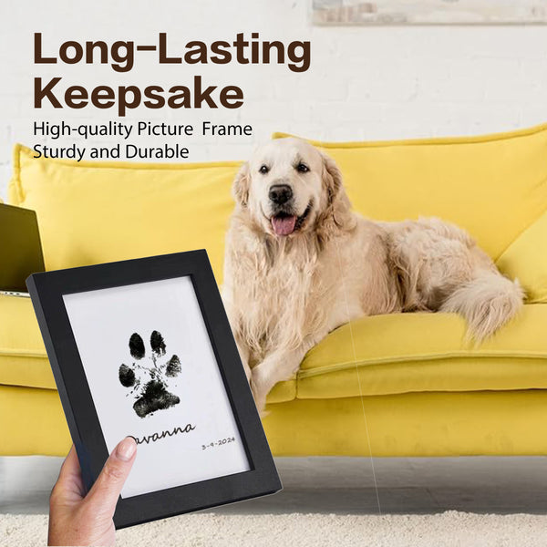 DIY Pet Paw Print Frame Kit Personalized Memorial With Ink