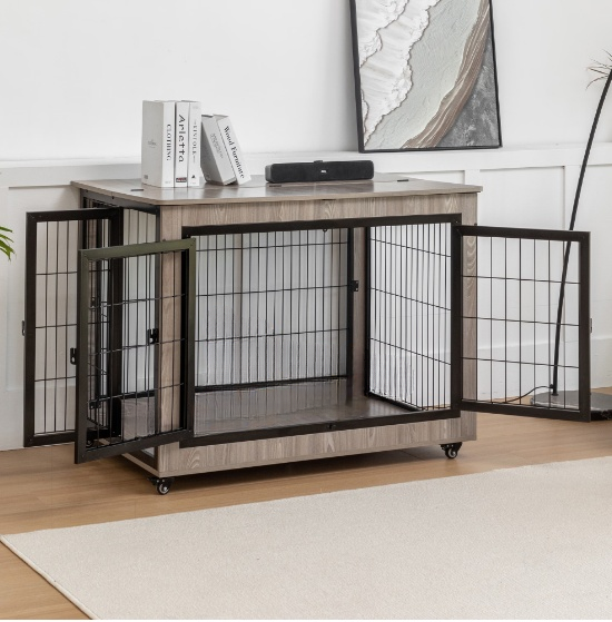 38in Dog Crate Furniture - Large Dog Kennel