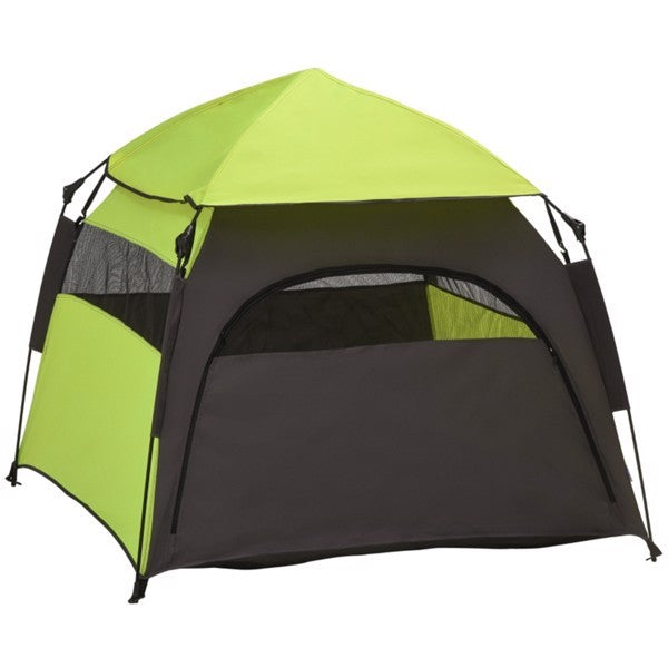 Dark Gray Green Pop-up Camping Tent For Pets