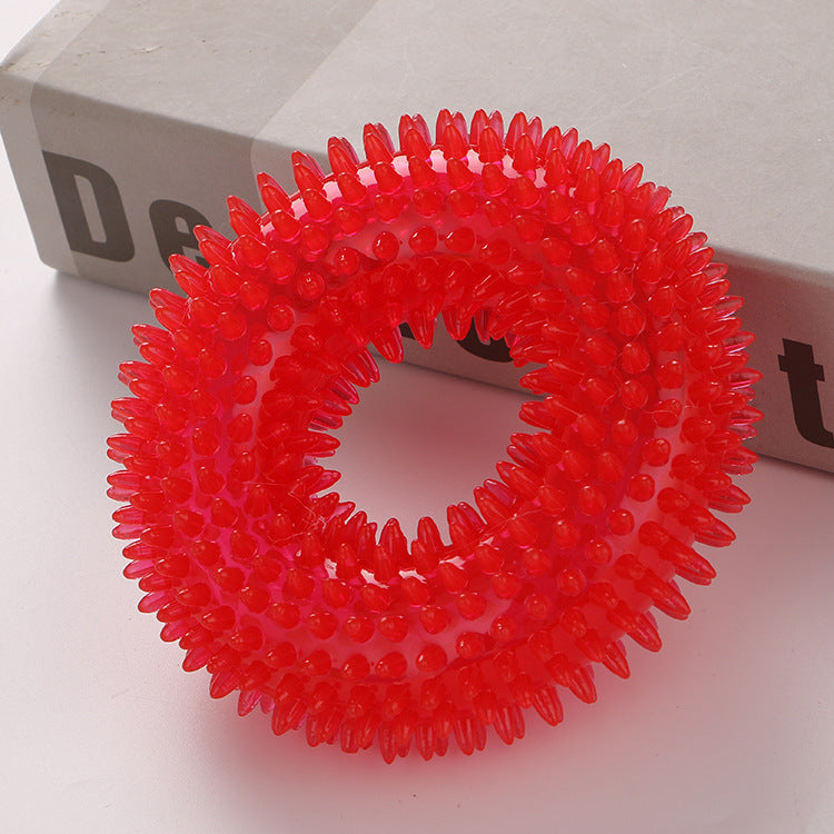 Spiky Dog Toys Balls Donuts