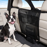 Dog Car Seat Barrier – Rear Seat Pet Divider with Scratch Protection & Storage Pocket