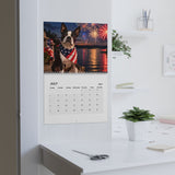 Boston Terrier World 2027 Wall Calendar .